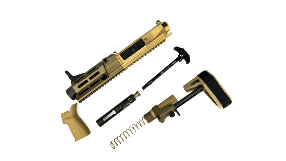 Maxim Defense Industries MDX 505 PDX SCW PDW Brace Upper Kit, 7.62x39, 14in, Hate Brake, 5/8-24 Thread, 5.5in Barrel, Type III Hardcoat Anodized,  Arid Earth, MXM-47814