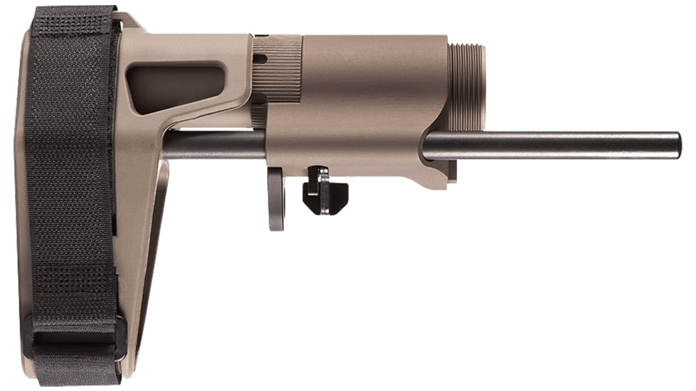 Maxim Defense Industries PDW Brace for AR-15, Standard Buffer/Spring, 3.3 oz, FDE, MXM-47525