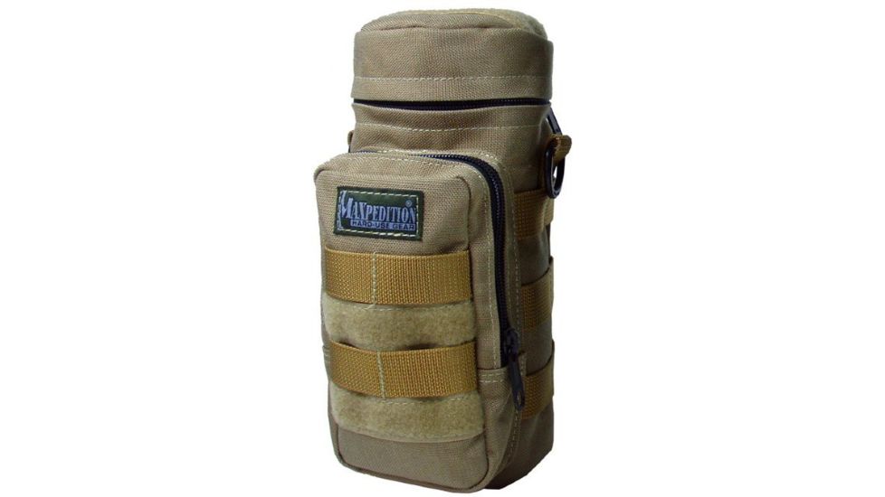 Maxpedition 10" X 4" Water Bottle Holder Pouch - Khaki 0325K