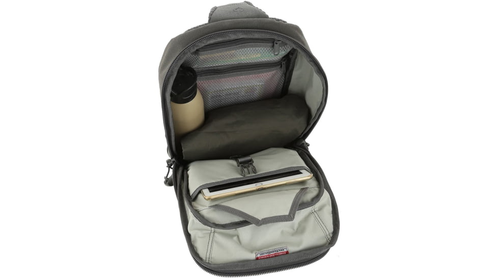 Maxpedition 15L Edgepeak v2.0 Ambidextrous Sling Pack, Gray, EDP2GRY