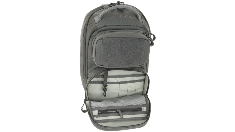 Maxpedition 15L Edgepeak v2.0 Ambidextrous Sling Pack, Gray, EDP2GRY