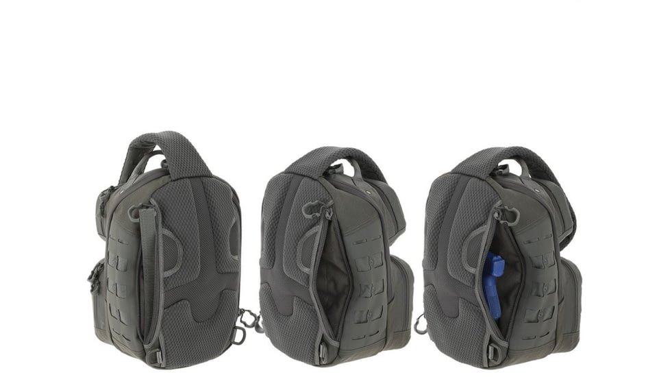 Maxpedition 15L Edgepeak v2.0 Ambidextrous Sling Pack, Gray, EDP2GRY