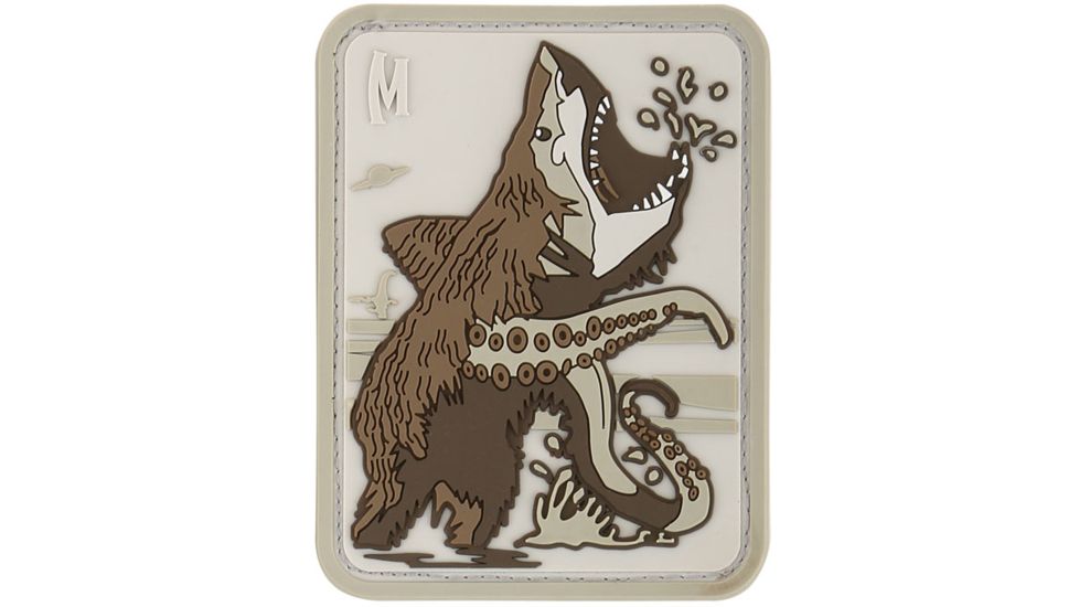 Maxpedition Bear Sharktopus Morale Patch,Arid BSHKA
