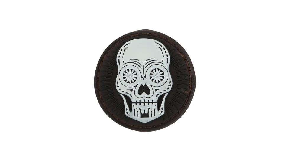Maxpedition Calavera Morale Patch, Glow, 1.5in x 1.5in, CALVZ