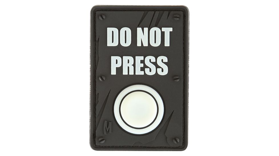 Maxpedition Do Not Press Patch, Glow DONPZ