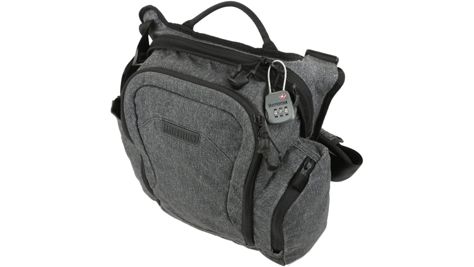 Maxpedition Entity Crossbody Bag, Charcoal, Small, 19 L, NTTCBSCH