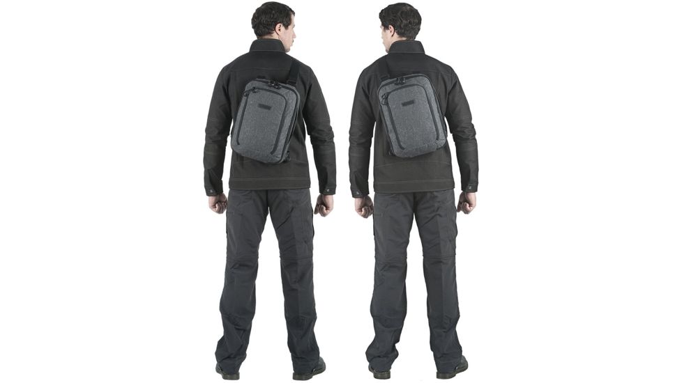 Maxpedition Entity Tech Sling Bag, Charcoal, Large, 10 Liters, NTTSLTLCH