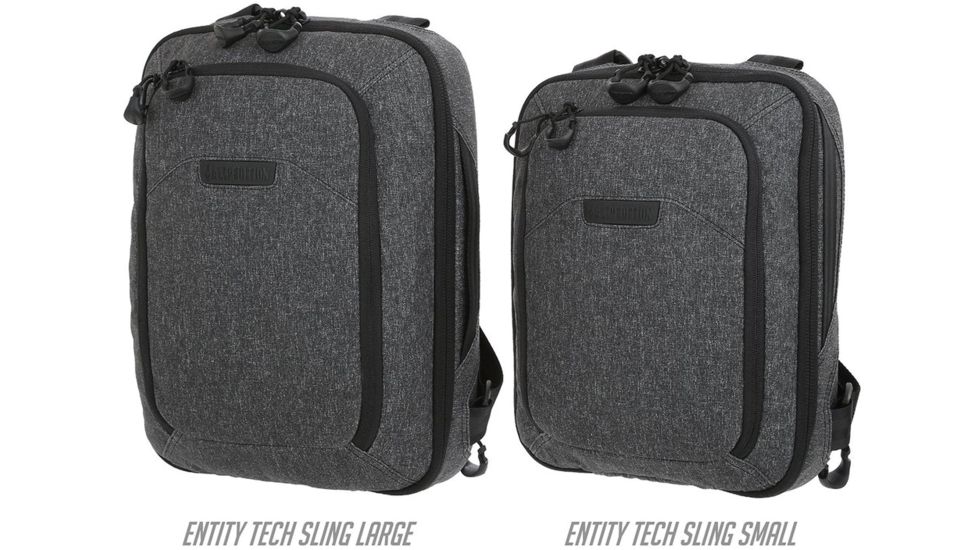 Maxpedition Entity Tech Sling Bag, Charcoal, Large, 10 Liters, NTTSLTLCH