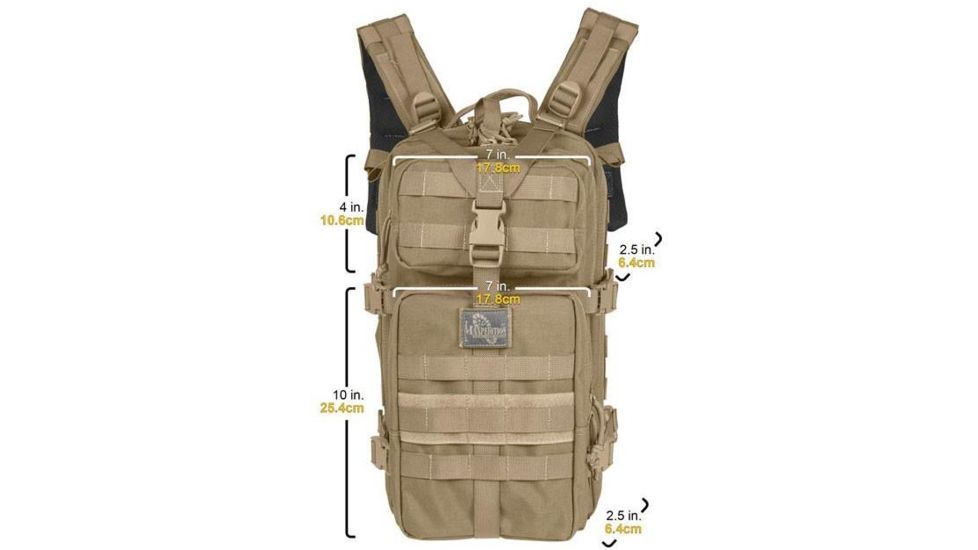Maxpedition Falcon-II Backpack w/ Reservoir Hang-Tab - Khaki 0513K