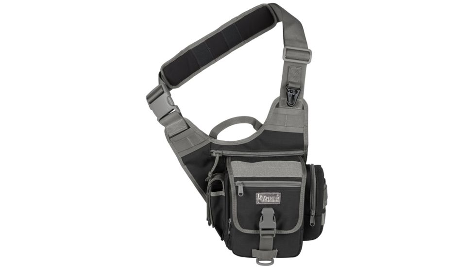 Maxpedition Fatboy S-Type Versipack Shoulder Bag - Black - Foliage 0408BF