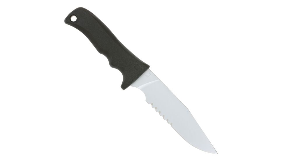 Maxpedition Fixed Blade, Black FRN, Med Short Clip, Combo MXMSCP2