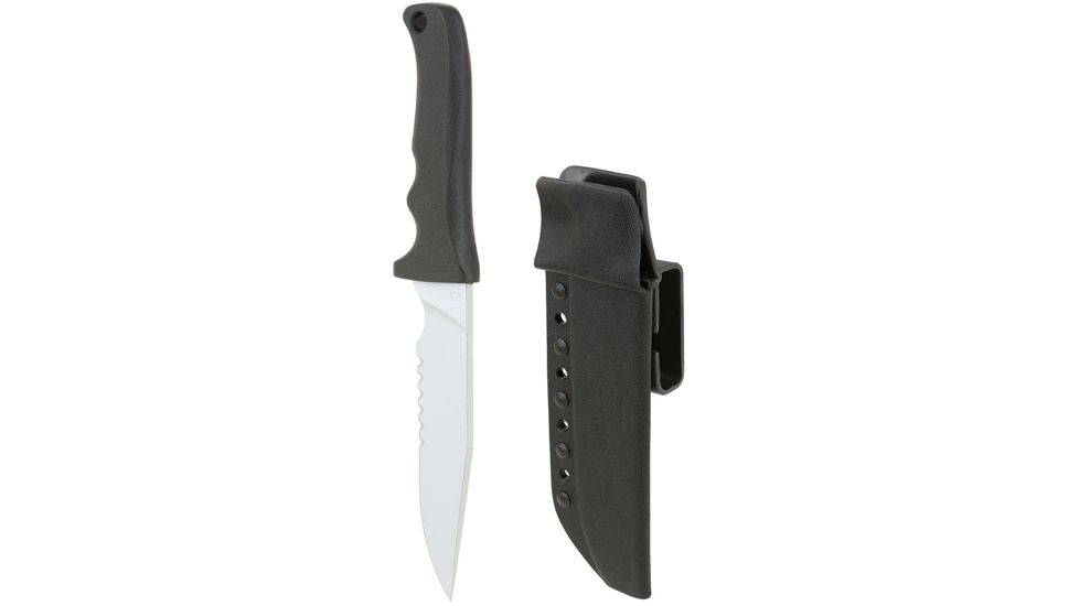 Maxpedition Fixed Blade, Black FRN, Med Short Clip, Combo MXMSCP2