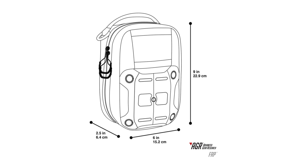 Maxpedition Frp First Response Pouch, Gray, FRPGRY