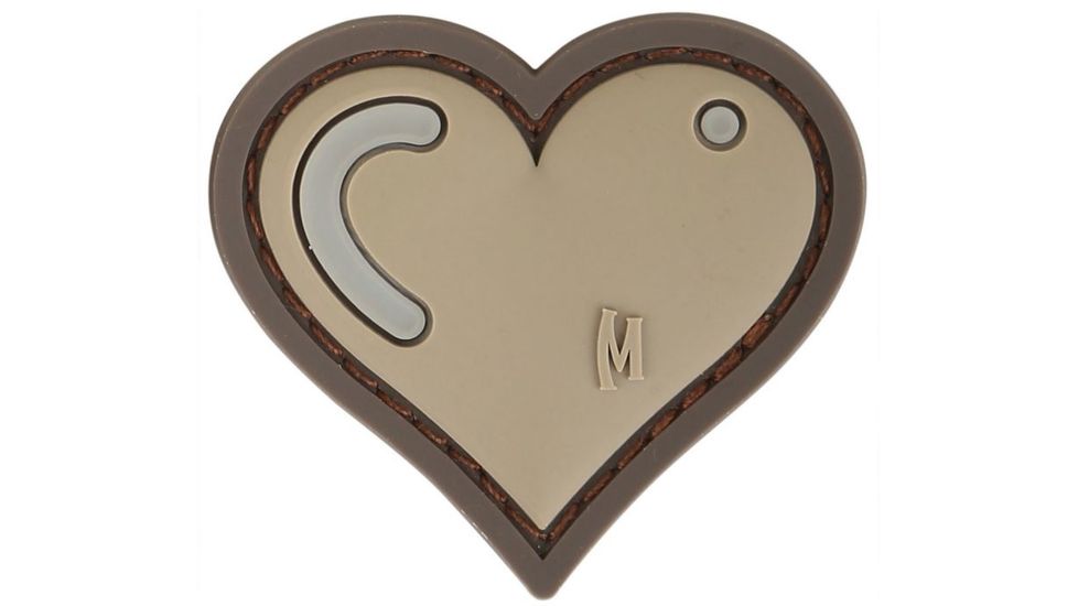 Maxpedition Heart Morale Patch,1.61x1.5in,Arid HARTA