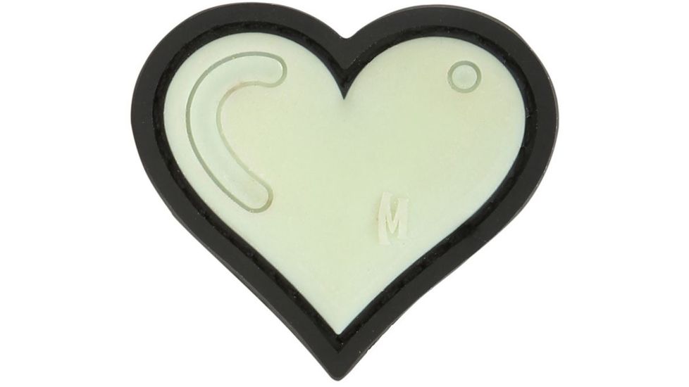 Maxpedition Heart Morale Patch,1.61x1.5in,Glow HARTZ
