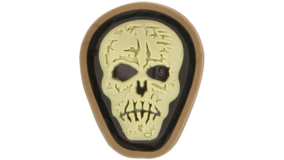 Maxpedition Hi Relief Skull Micro Patch,0.7x0.88in,Arid MCHSA