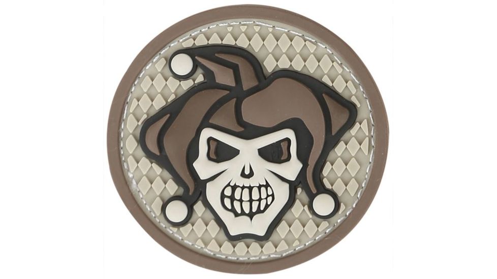 Maxpedition Jester Skull Morale Patch,1.7x1.7in,Arid JESTA