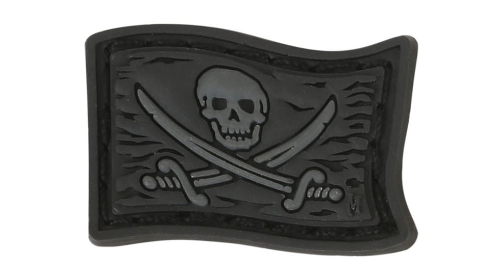 Maxpedition Jolly Roger Micro Patch,1.125x0.75in,Stealth MCJRX