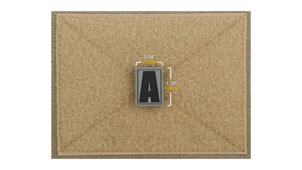 Maxpedition LETTER A Morale Patch - SWAT PVC PATCH:LETAS