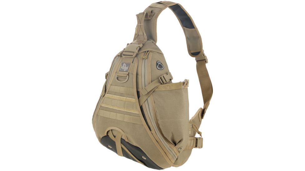 Maxpedition Monsoon S-Type Gearslinger Backpack, Khaki 0485K