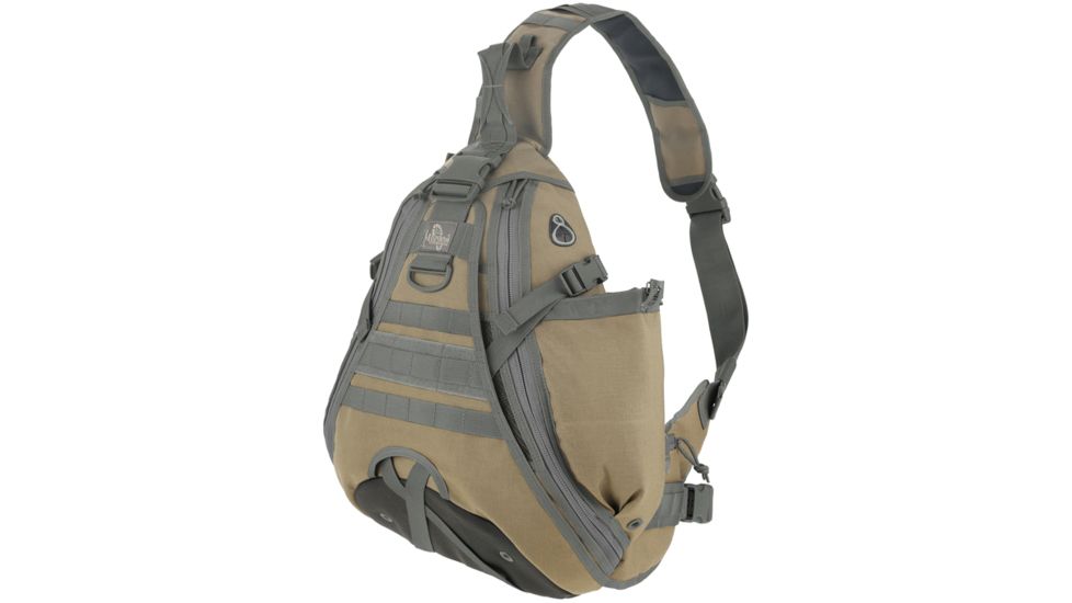 Maxpedition Monsoon S-Type Gearslinger Backpack, Khaki-Foliage 0485KF