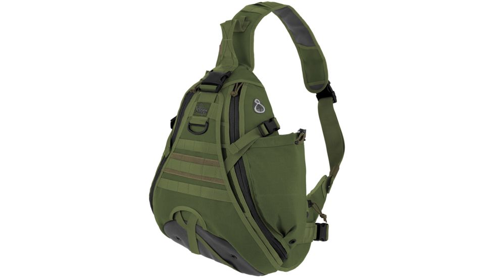 Maxpedition Monsoon S-Type Gearslinger Backpack, OD Green 0485G