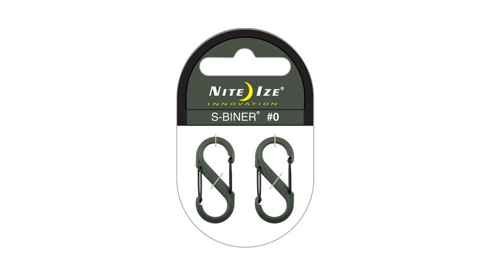 Niteize Sbp6 03 26bg Nite Ize Foliage Green S Biner Plastic Clip 6
