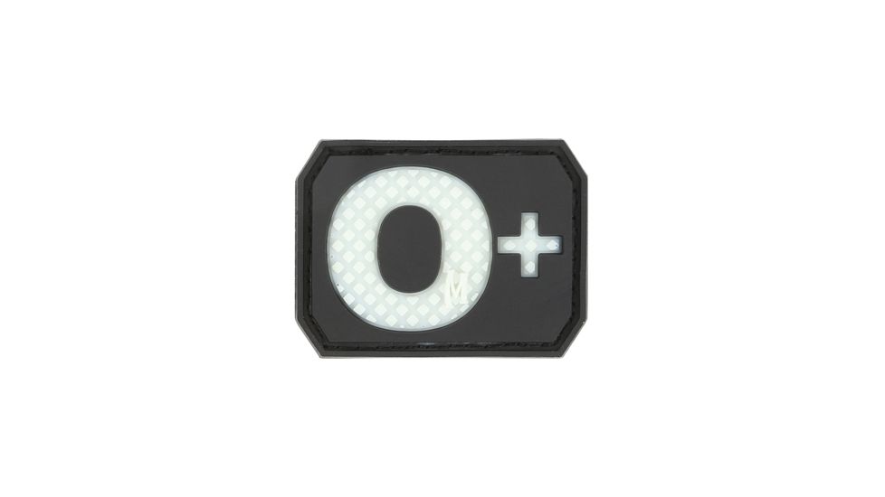Maxpedition O+ POS Blood Type Patch, Glow BTOPZ