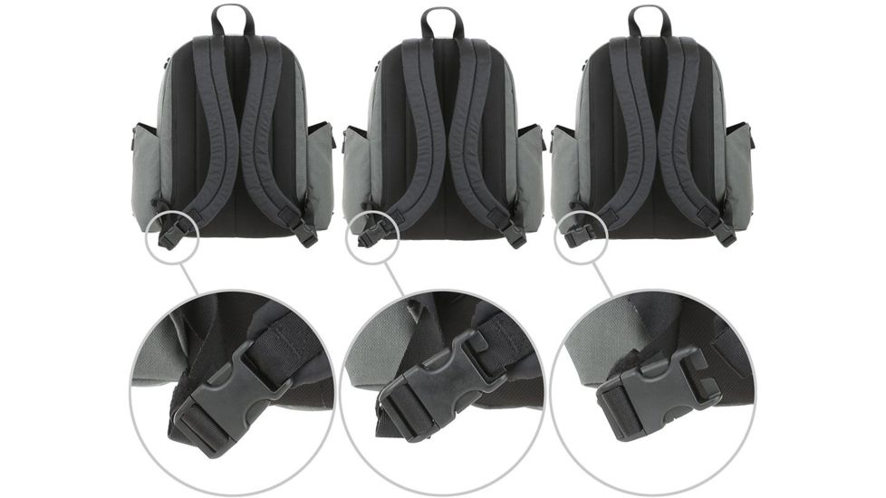 Maxpedition Prepared Citizen Deluxe Backpack, Wolf Gray, PREPDLXW