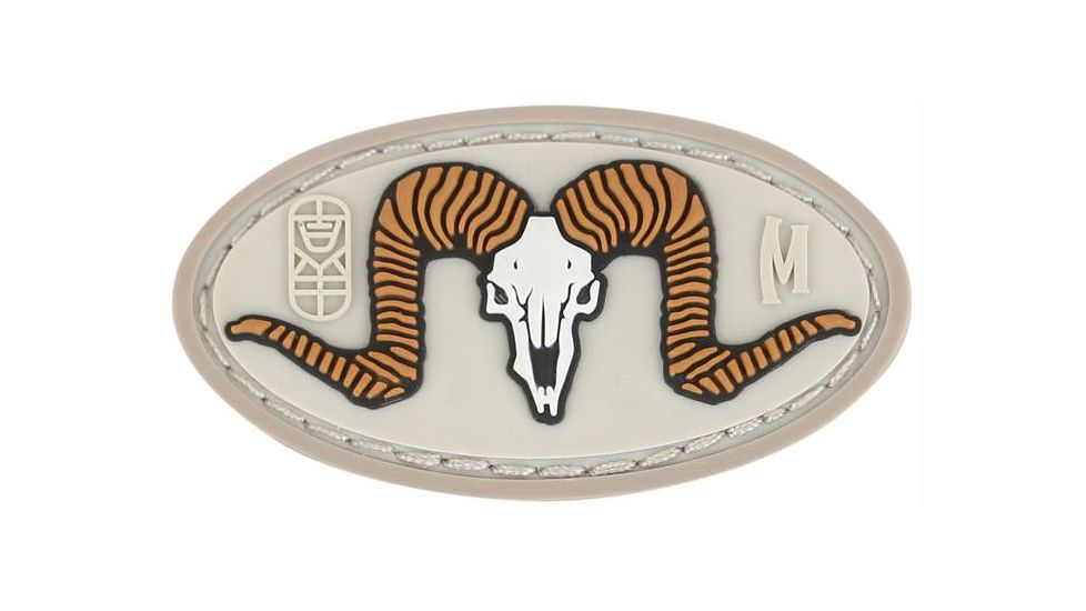 Maxpedition Ram Skull Morale Patch,1.9x1.0in,Arid RAMSA