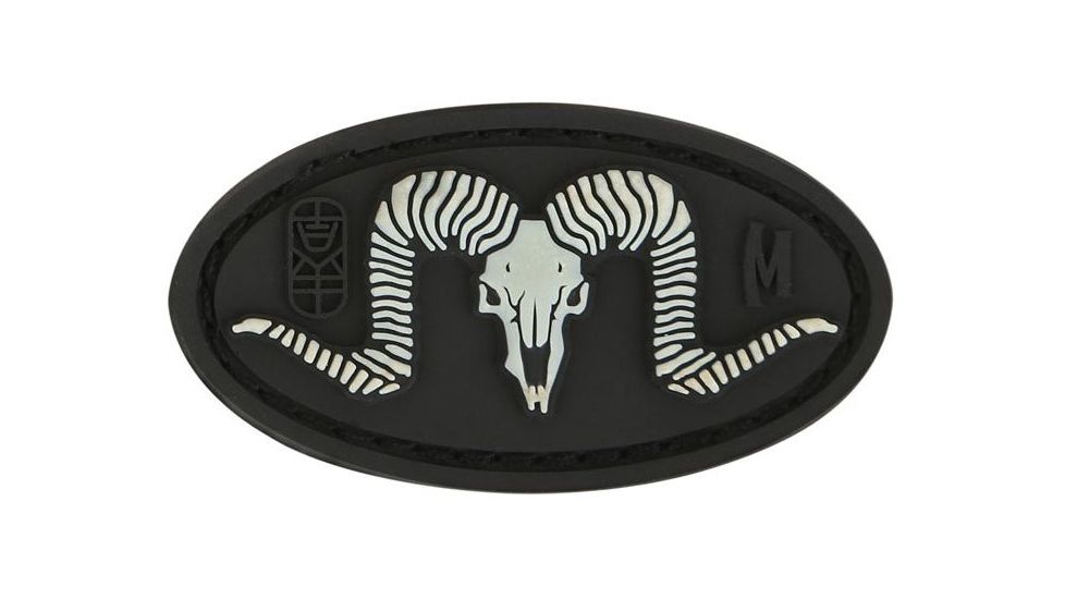 Maxpedition Ram Skull Morale Patch,1.9x1.0in,Glow RAMSZ