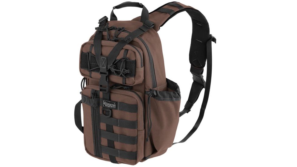 Maxpedition Sitka S-type Gearslinger Backpack, Dark Brown 0467BR