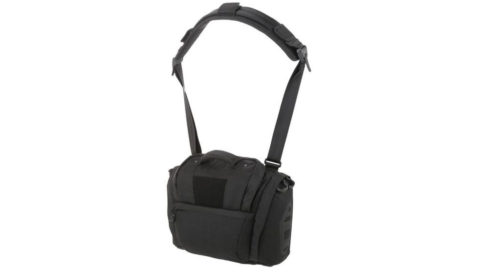 Maxpedition Solstice Camera Shoulder Bag, w/Zipper Flaps for Additional Water/Rain Protection, 13.5 L, Black STCBLK