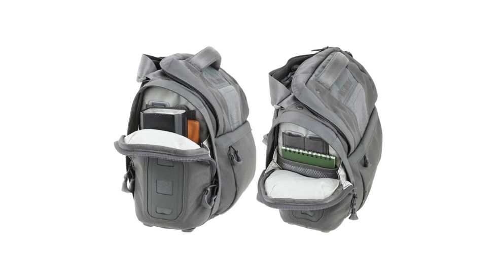 Maxpedition Solstice Camera Shoulder Bag, w/Zipper Flaps for Additional Water/Rain Protection, 13.5 L, Gray STCGRY