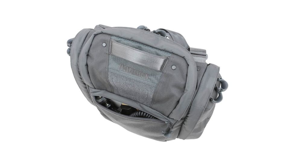 Maxpedition Solstice Camera Shoulder Bag, w/Zipper Flaps for Additional Water/Rain Protection, 13.5 L, Gray STCGRY