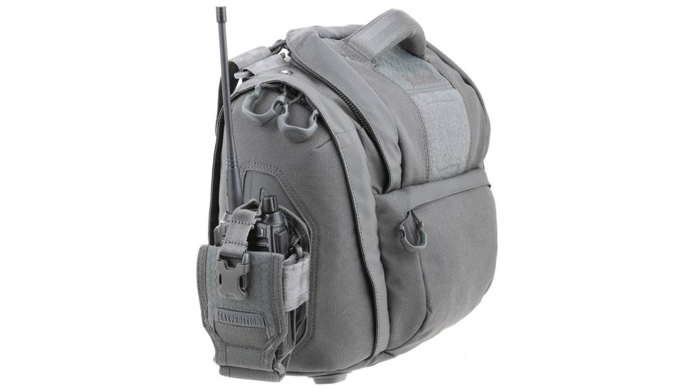 Maxpedition Solstice Camera Shoulder Bag, w/Zipper Flaps for Additional Water/Rain Protection, 13.5 L, Gray STCGRY