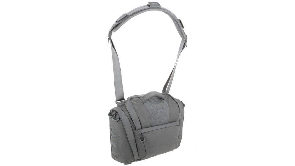 Maxpedition Solstice Camera Shoulder Bag, w/Zipper Flaps for Additional Water/Rain Protection, 13.5 L, Gray STCGRY