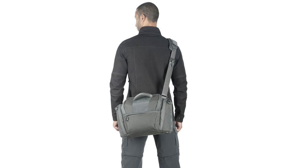 Maxpedition Solstice Camera Shoulder Bag, w/Zipper Flaps for Additional Water/Rain Protection, 13.5 L, Gray STCGRY
