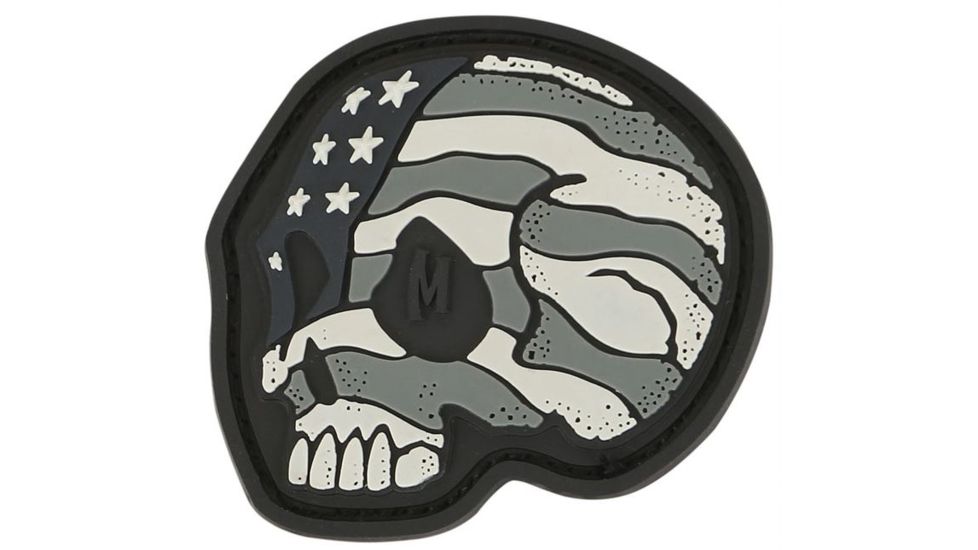Maxpedition Stars and Stripes Skull Morale Patch,1.6x1.5in,SWAT STSKS