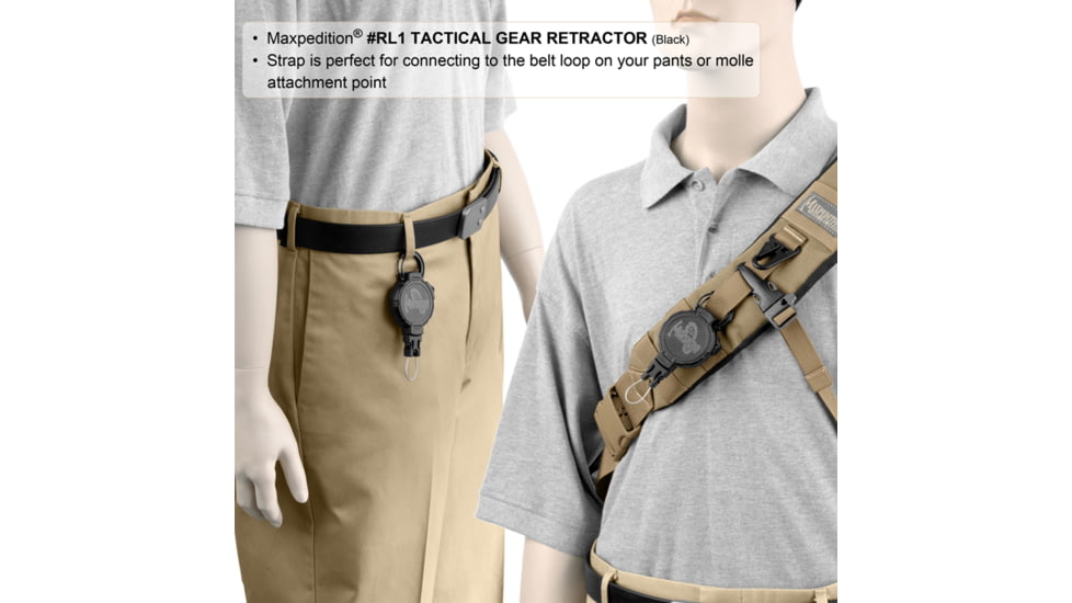 Maxpedition Tactical Gear Retractor Snap Ring, Khaki, Large RL1K