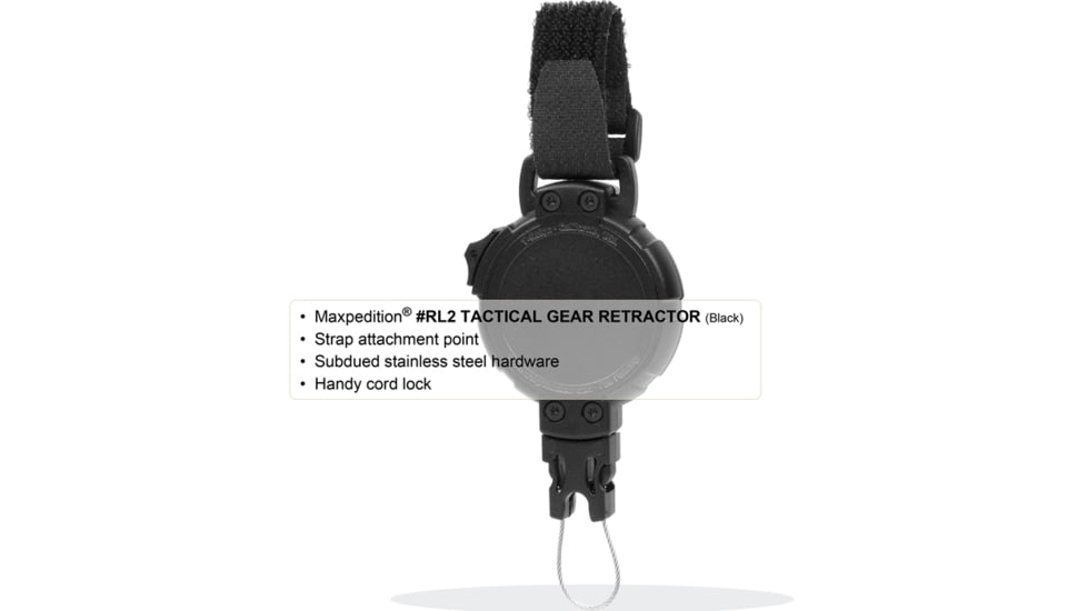 Maxpedition Tactical Gear Retractor Strap, Khaki, Large RL2K