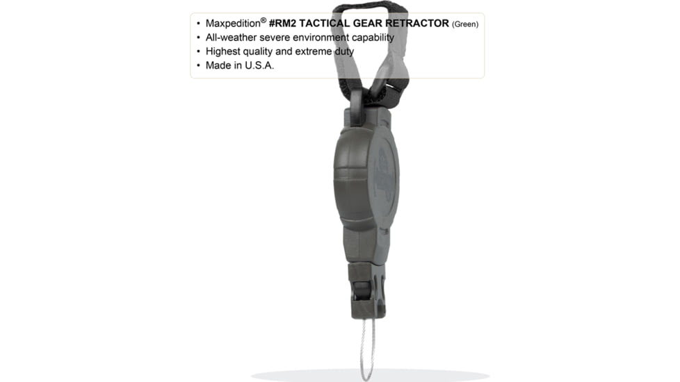 Maxpedition Tactical Gear Retractor Strap, Khaki, Medium RM2K