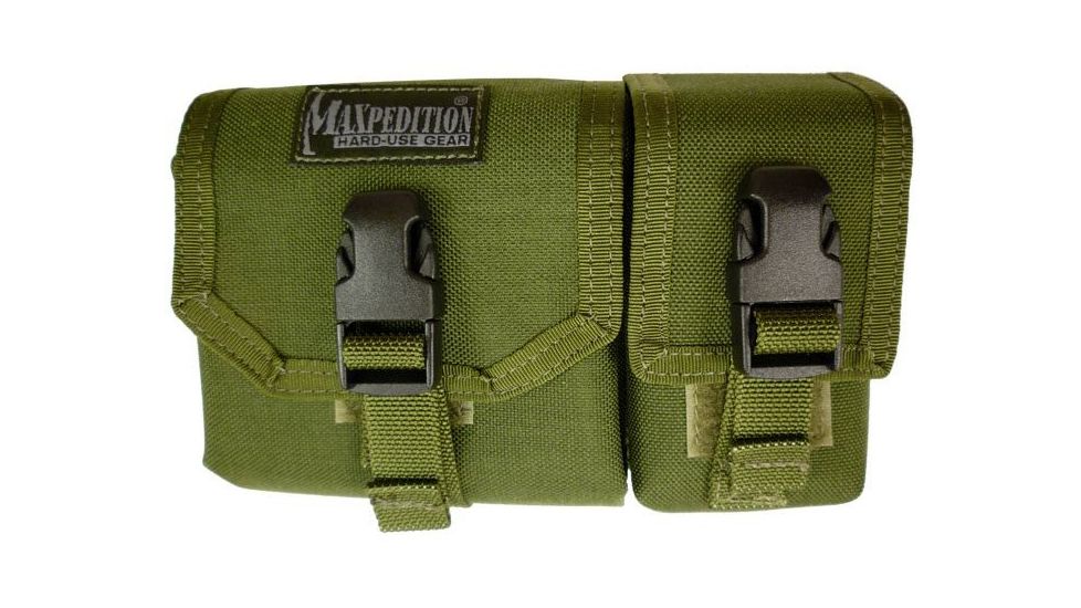 Maxpedition Tear Away Waterproof Map Case with GPS/Compass/Strobe Pouch - OD Green 0251G