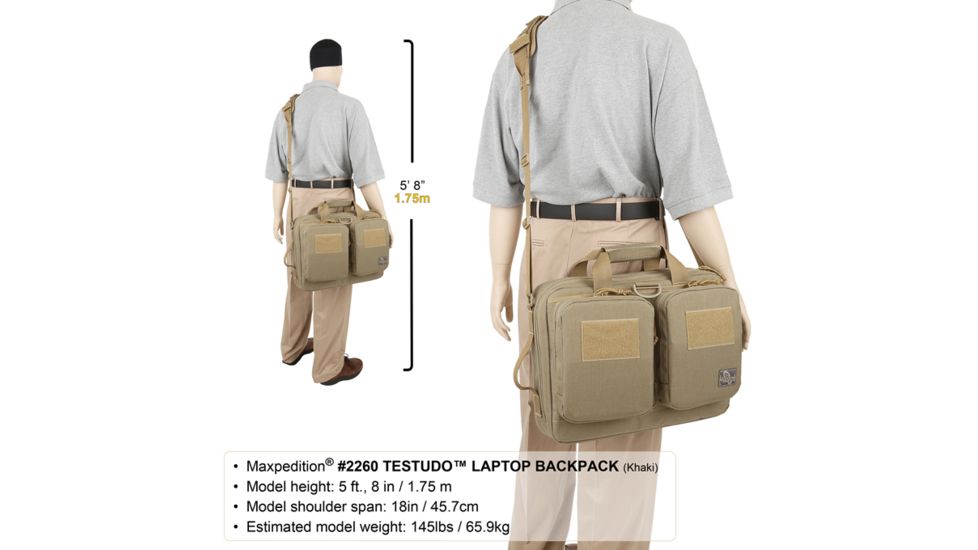 Maxpedition Testudo Laptop Case, Khaki 2260K