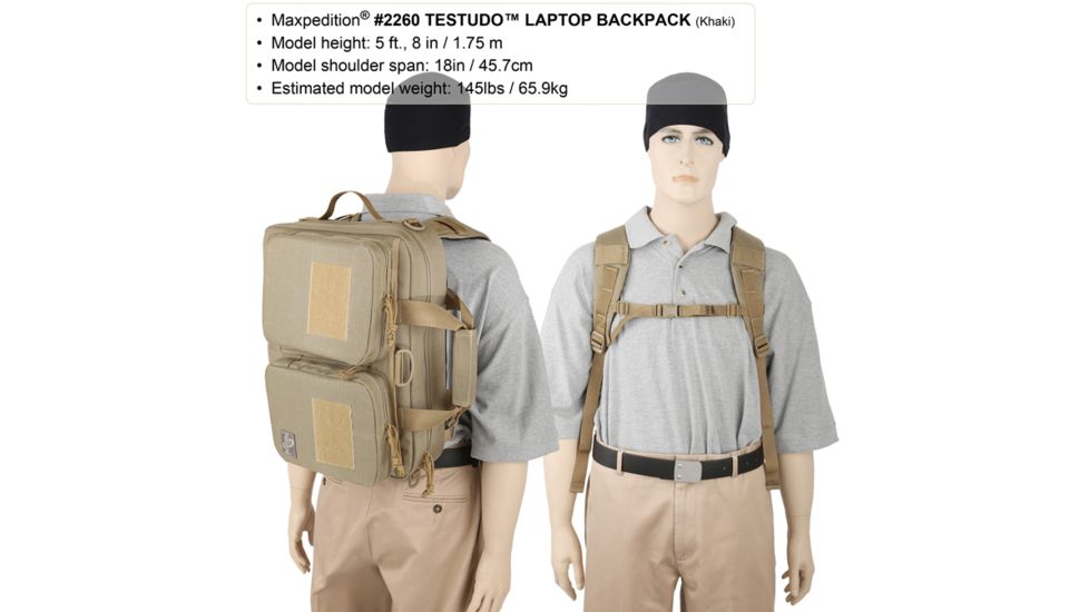 Maxpedition Testudo Laptop Case, Khaki 2260K