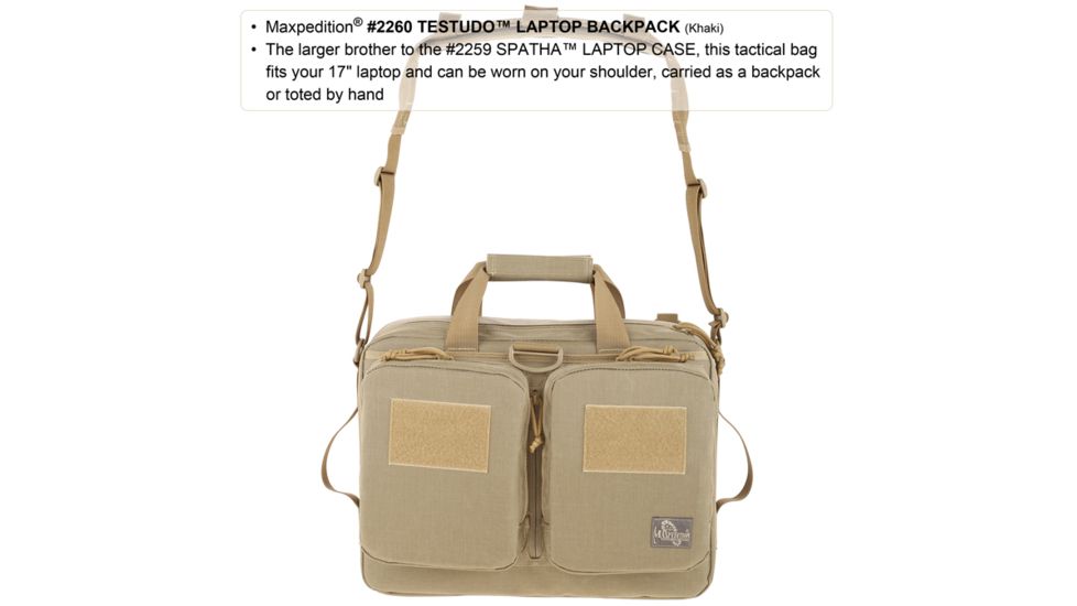Maxpedition Testudo Laptop Case, Khaki 2260K