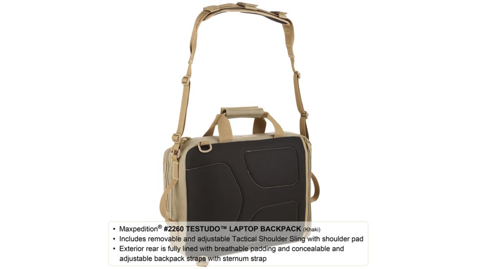 Maxpedition Testudo Laptop Case, Khaki 2260K
