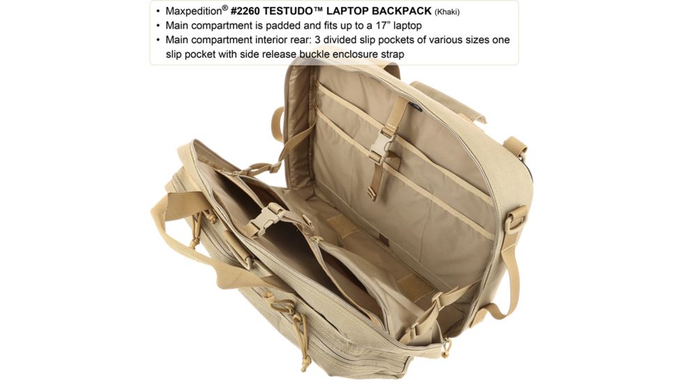 Maxpedition Testudo Laptop Case, Khaki 2260K