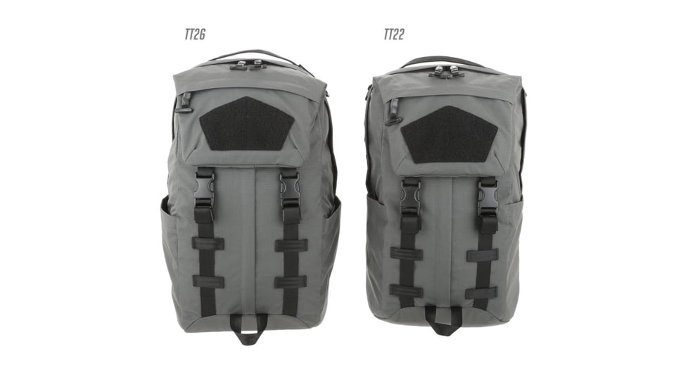 Maxpedition TT26 Backpack, 26 Liters, Wolf Gray, 8.5in x 11in x19in, PREPTT26W