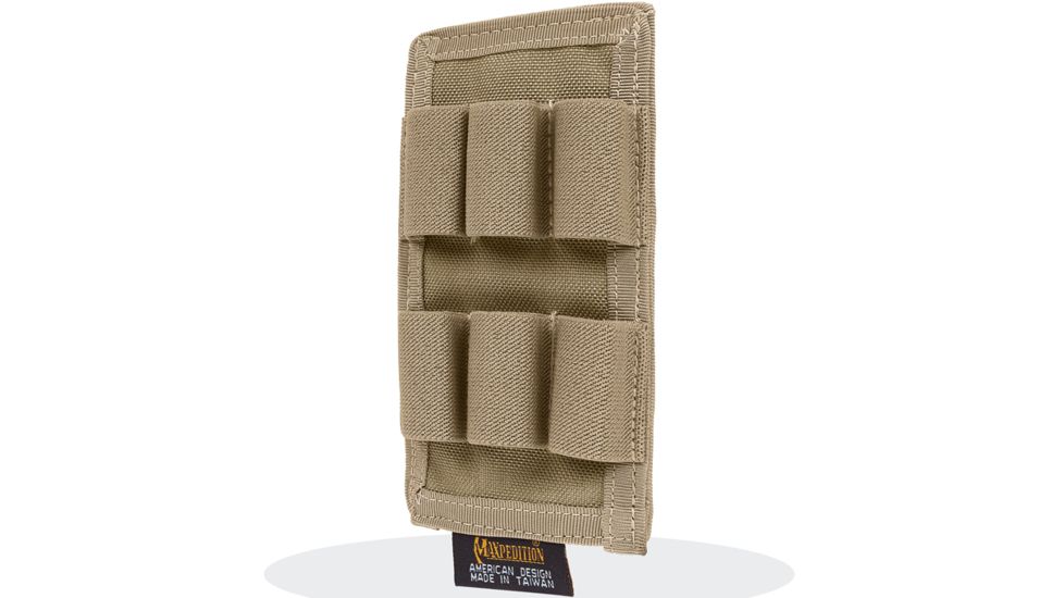 Maxpedition Vertical Shotgun 6 Round Panel - Khaki 1508K
